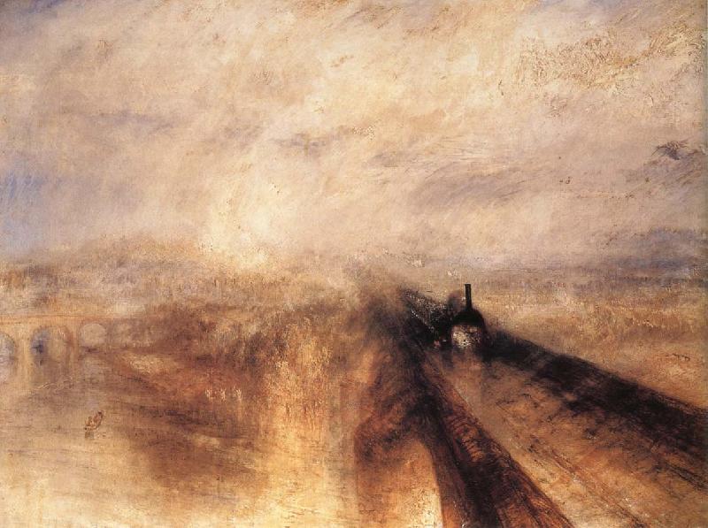 J.M.W. Turner Rain,Steam and Speed the Great Western Railway oil painting picture
